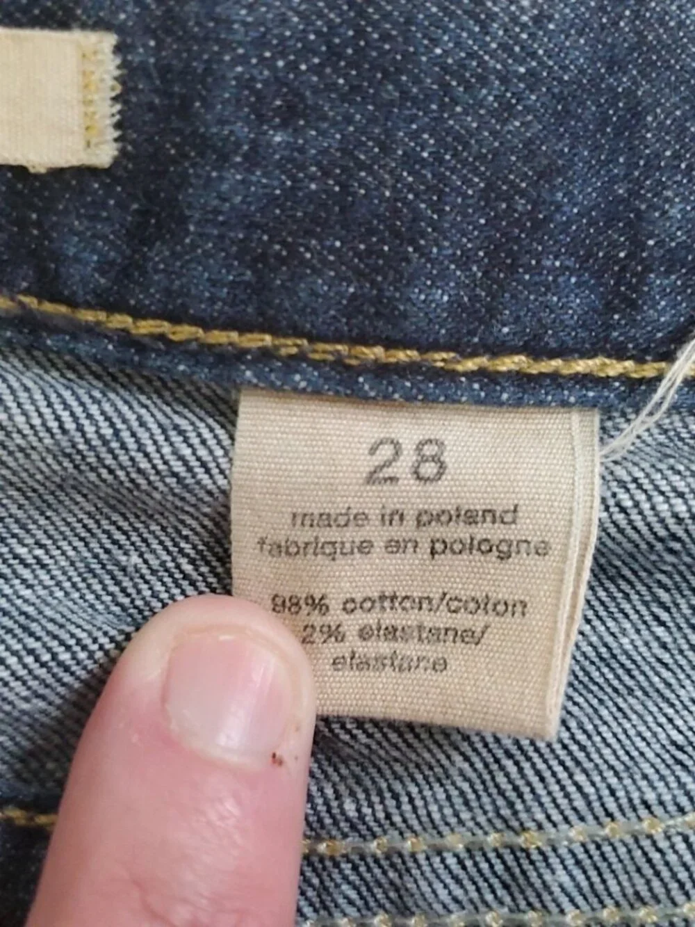 John Varvatos Bowery Jeans Men 28x33 Blue Slim Straight Button Fly Dark Wash USA